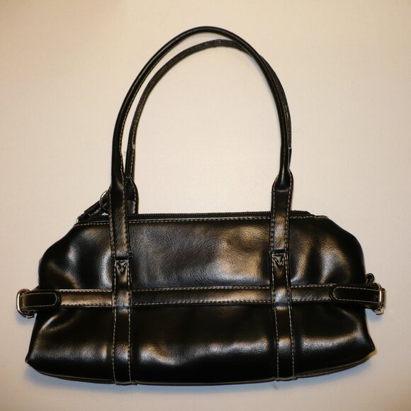 Little Black Purse Zipped Closures Handbag No Magnets Hand Strap Good Condition - Picture 2 of 3